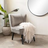 Lifa Living - Fauteuil Sofia - Groen - Fluweel - Luxe - Vintage - Lounge Stoel - 58 x 70 x 72 cm