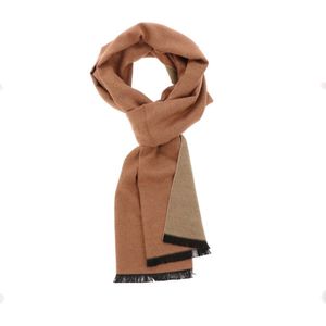 Superzachte smalle Bamboe sjaal - FanXing Caramel & Roest bruin - 30 x 200 cm - Dames en Heren cadeau - Gemakkelijk combineren - Zeer comfortabel - Niet dik en toch lekker warm - Jeukt niet - Vegan - Hypoallergeen - Duurzaam - Hele jaar lekker