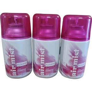 Air Mist Freshmatic Automatische Spray - Luchtverfrisser - Flowers - 3x Navulling