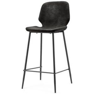 Barstoel By-Boo Seashell Low Black