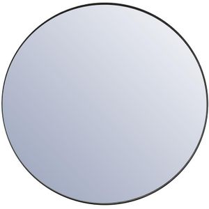 By-Boo Spiegel Immense - Zwart - Metaal - Ø120cm