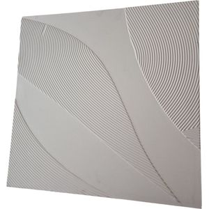 De Furnilux - Tazi - Wanddeco - Wit - Hout - 45 x 45 x 3 cm