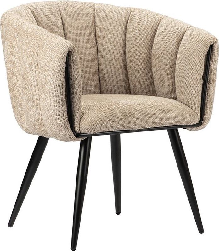 Pole to Pole - Eetkamerstoel - Zand - Chenille