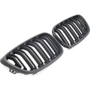 Sportieve Grille geschikt voor BMW 2-serie F22, F23 en F87 dubbele spijl mat zwart