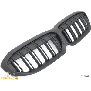 Sportieve Grille geschikt voor BMW 3-Serie G20 en G21 (pre-facelift) dubbele spijl mat zwart