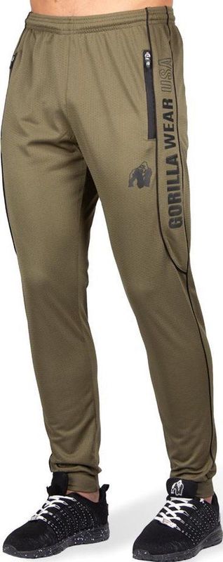 Gorilla Wear Branson Trainingsbroek - Zwart/Legergroen