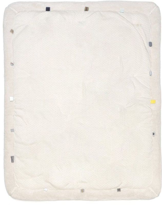 Snoozebaby speel/boxkleed Cheerful Playing Stone Beige - 75x95 cm