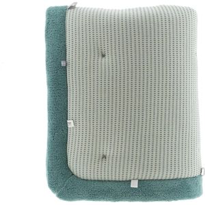 Snoozebaby speel/boxkleed Cheerful Playing Smokey Green - 75x95 cm