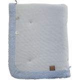 Snoozebaby speel/boxkleed Cheerful Playing Fresh Blue - 75x95 cm