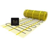 MAGNUM Mat - Set 8 m² / 1.200 Watt, Elektrische Vloerverwarming / MRC-inbouwthermostaat | Zwart