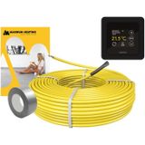 MAGNUM Cable Set 17,6 m / 300 Watt Set met MRC-thermostaat | Zwart