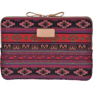 Lisen – Laptop Sleeve tot 15.4 inch – Bohemian Style – Rood/Paars
