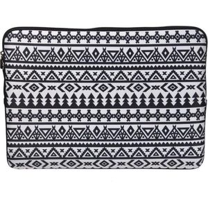 Laptop Sleeve tot 13 inch – Bohemian Style – Zwart/Wit