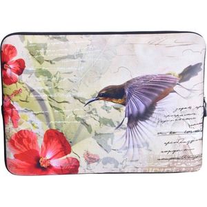 Laptop Sleeve met vogel tot 13 inch – Multi colour