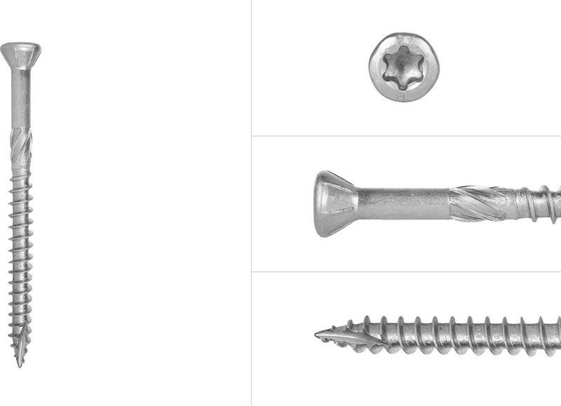 Wovar - Vlonderschroeven - 5 x 50 mm - RVS 410