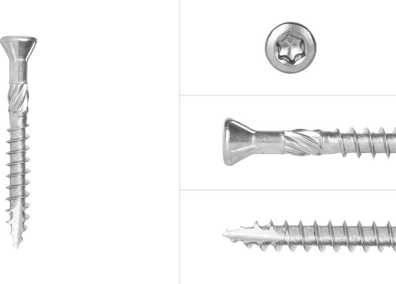 Tuinschroeven - RVS 410 - 4 x 30 mm - Doos van 200 stuks