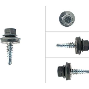 Wovar Damwand schroeven Antraciet verzinkt 4.8 x 20 mm | Doos 100 stuks