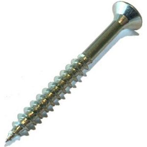 Wovar Spaanplaatschroeven Verzinkt 5 x 90 mm Pozidrive Deeldraad | Doos 200 Stuks