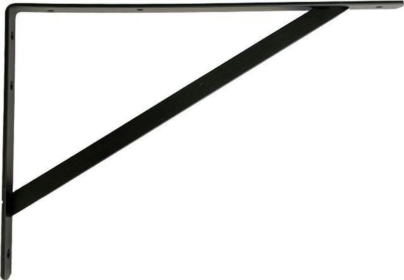 Plankdrager - Zwart - Metaal - 250 x 400 mm