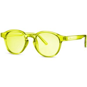 Joboly Transparante Bril - Geel Frame - Gele Lenskleur - Dames en Heren