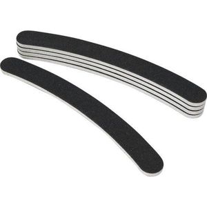5x boemerang nagel vijlen #100/180 - KELERINO. - Zwart