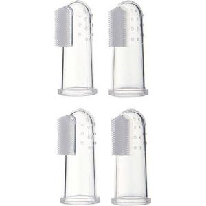 KELERINO. Baby Vinger Tandenbortel - Siliconen - 4 stuks