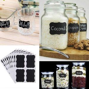 KELERINO. Krijtbord Stickers Keuken Etiket Labels Zwart - Inclusief krijtstift 36 stuks