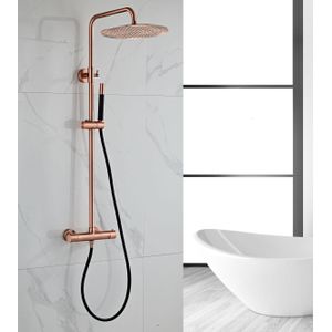 Saniclear Copper Pro opbouw regendouche hoofddouche 30cm zwart - koper