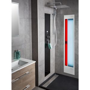 Xenz Feel Good Shower UV en infrarood 180x40 wit