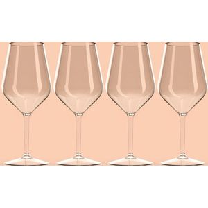 OneTrippel - Wijnglazen - Onbreekbare glazen - Wijnglas 4 stuks - Wijn Set Glazen - 47 cl - Set 4 Wijnglazen - Kunststof Glazen