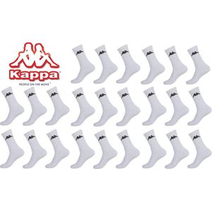 Kappa witte sportsokken mega multipack 12 paar maat 47/49