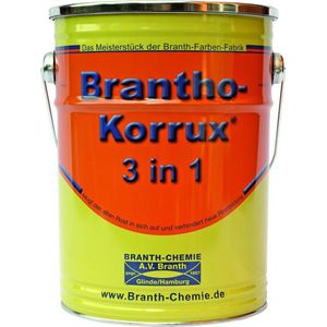 Brantho Korrux 3-in-1 Zijdeglans - Ral 9007 5 liter - Metaalverf - Verfwinkel is tot 50% goedkoper