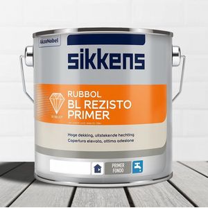 Sikkens-Rubbol-BL Rezisto Primer-Ral 9016 Verkeerswit-2,5 liter Ral 9016 Verkeerswit - - Watergedragen grondverf - - - Mat -