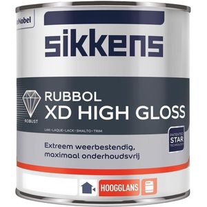 Sikkens Topkleuren buitenverf Rubbol XD High Gloss 1 liter Ral 7016 Antraciet