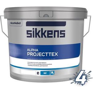 Sikkens Alpha Projecttex RAL 9001 Cremewit 10 Liter