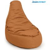 Drop & Sit Zitzak Stoel Duurzaam en van 100% Gerecyclede Petflessen - Oranje - Junior - Waterafstotend - Voor Binnen en Buiten