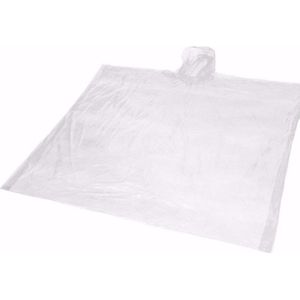 Nood Regenponcho voor Volwassenen - Transparant - Kunststof - One Size - Set van 2 - Emergency regenpak