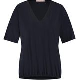 Studio Anneloes T-shirt blauw (Maat: XXS) - Effen - Halslijn: V-hals,