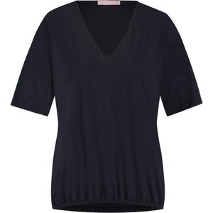 Studio Anneloes T-shirt blauw (Maat: XXS) - Effen - Halslijn: V-hals,