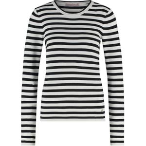 Studio Anneloes - Luna Stripe - Pullover - Zwart - Ronde Halslijn
