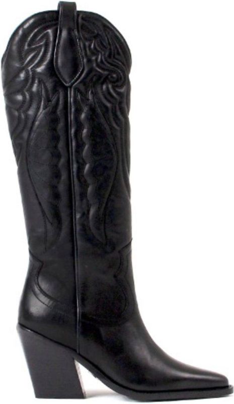 Bronx New kole 14177 Cowboylaarzen Western Laarzen Dames Zwart