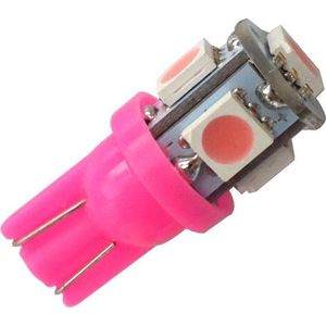 T10 - ROZE - 5 LED - 12V - 5050 SMD