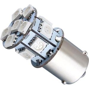 (BA15S) 1156 - 5050 - 13 SMD - Oranje - 24V