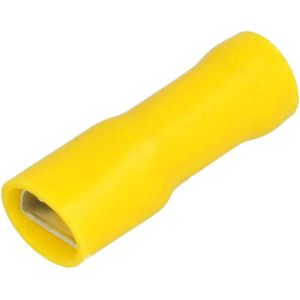 Kabelschoen - Per 10stuks- geel - Insteekbreedte 6.3 mm Insteekdikte 0.8 mm