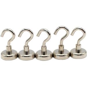2 stuks- 12mm magnetische haak - M3 schroefdraad - 1,8 KG