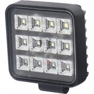 LED SPOT - 12 LED - 12W -  Ingebouwde schakelaar - Vierkant