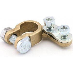 Accupoolklem positief - Messing - Voor 1 kabel