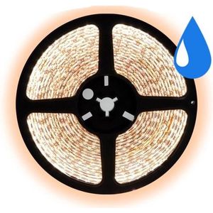 5 meter warm wit led strip waterproof - IP65 - 60Leds/m - 12V - 2835