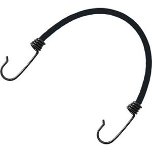 Snelbinder met spinhaken - 80cm - Zwart