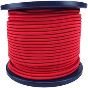 4mm Elastisch Touw - Rood - 100 meter op rol